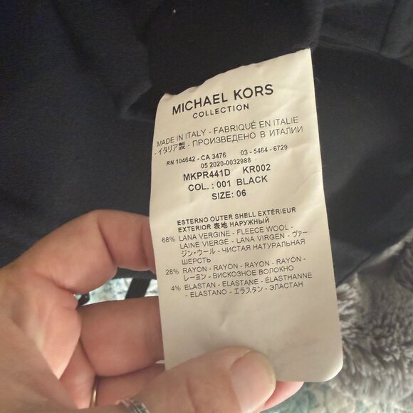 Michael Kors Collection Sleeveless Sheath Wool-Blend Black Dress Made In Italy 6 - Picture 9 of 10